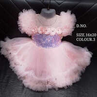 16x20 Sparkling Pink Baby Party Baby Frock