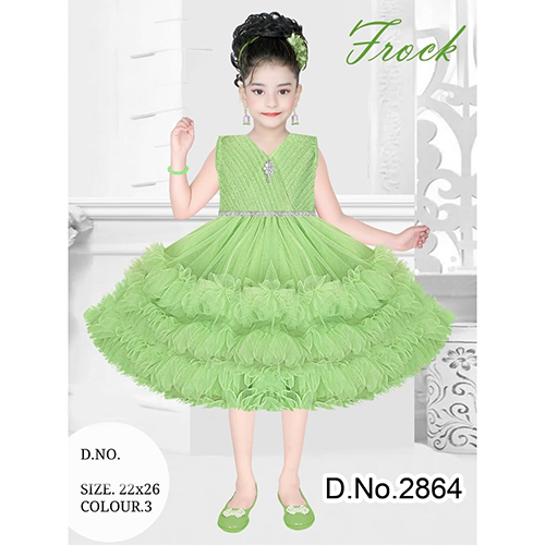 2864 22x26 Stylish Girls Frock