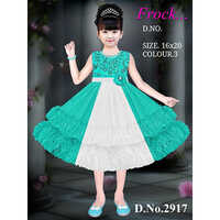 2917 16x20 Girls Designer Cotton Frock