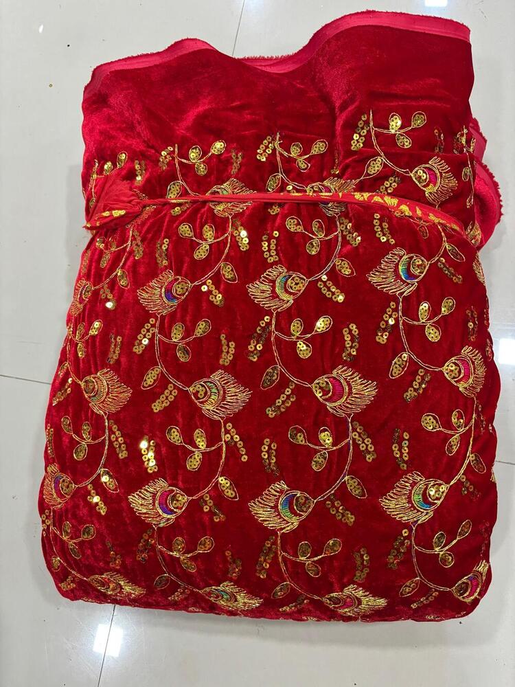 Velvet embroidery