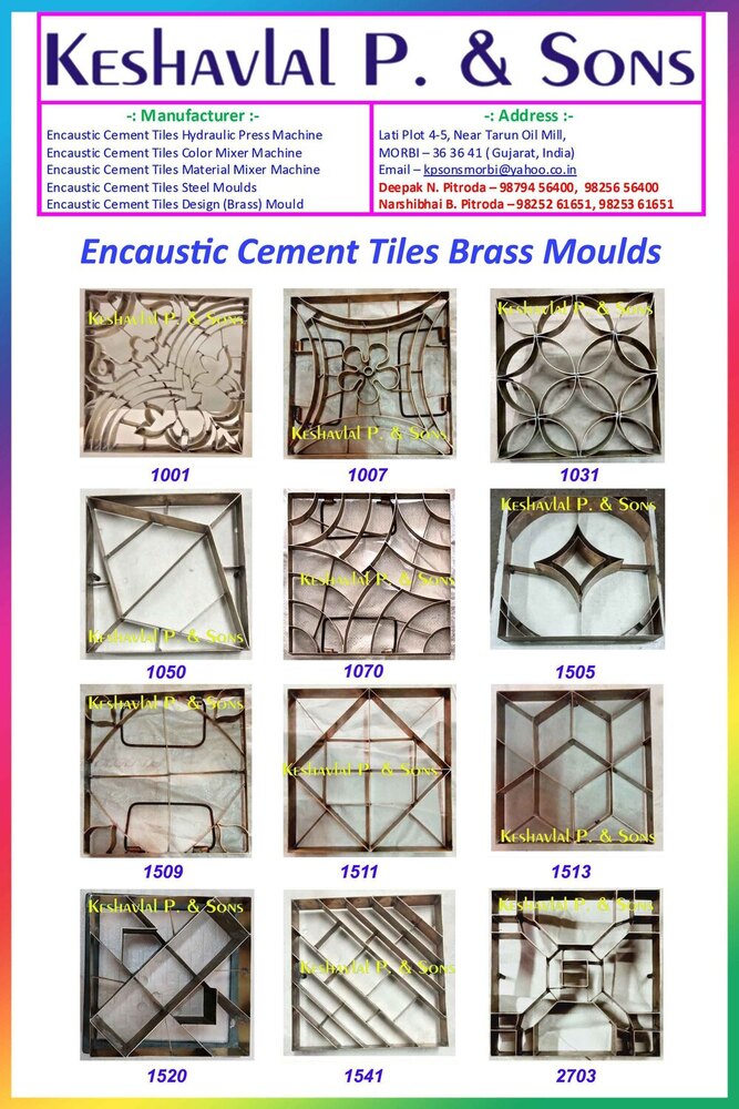 Encaustic Cement Tiles Mould