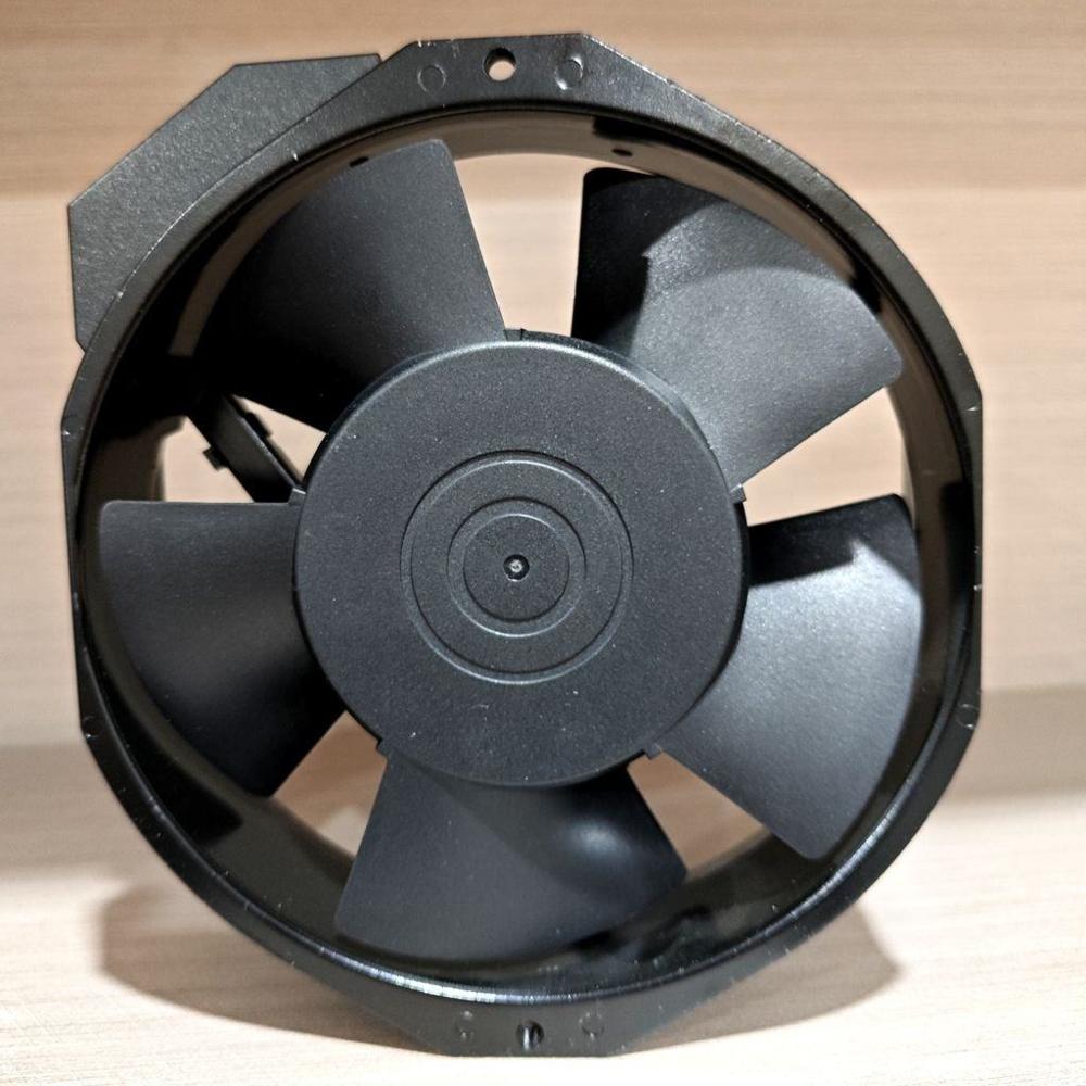 A17238-v2hbts Ac 230v 0.11/17.2cm Aluminum Frame Axial Heat Dissipation Fan - Color: Black