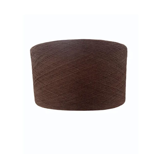 Cotton Yarn - 100% Cotton Material, Dyed Brown Color | Eco-friendly, Ultra-smooth Texture For Industrial Knitting Applications