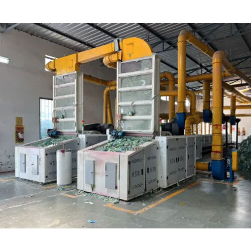 Hsn 212 Textile Waste Recycling Machine - Color: Yellow