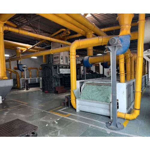 Hsn 212 Textile Waste Recycling Machine - Color: Yellow