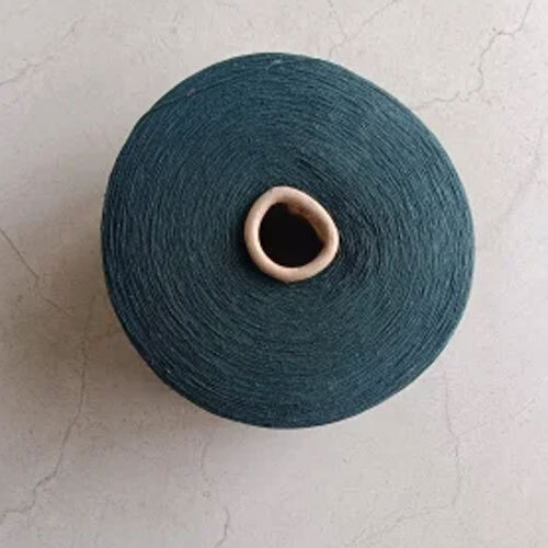 Hsn Polyester Cotton Yarn - 100% Polyester, Black Color, Plain Finish | Eco-friendly Material For Industrial Knitting Applications, Conveniently Packaged In Rolls