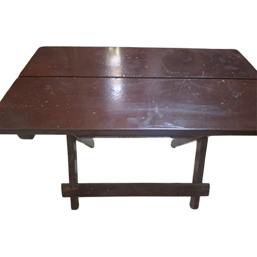 20X12 Inch Wooden Folding Tea Table - Color: Brown