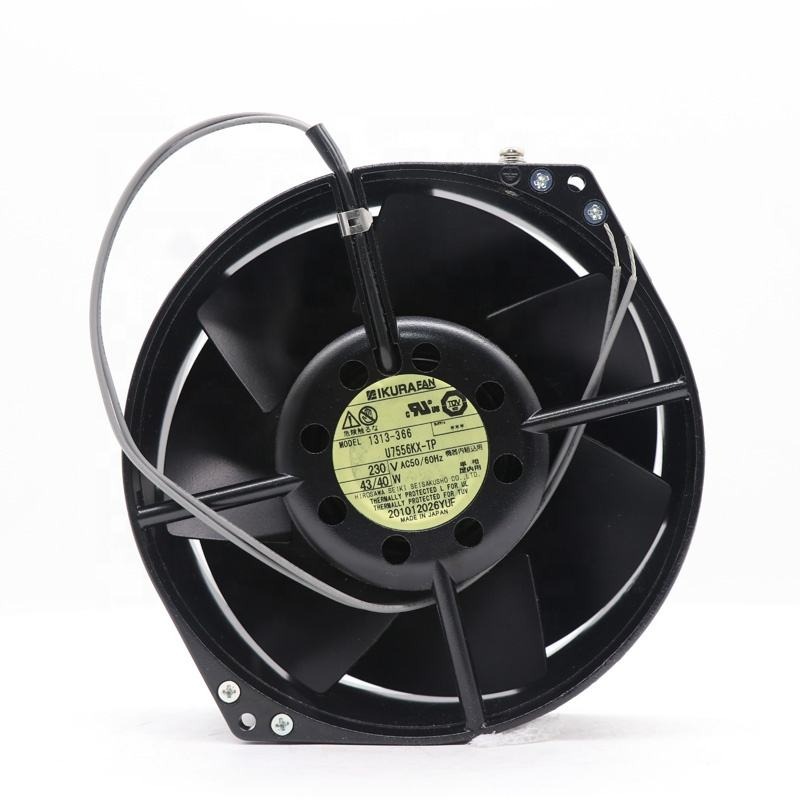 Ikura U7556kx-tp 230v Ac 43/40w 150x55mm 330m3/h High Temperature Axial Flow Cooling Fan For Yaskawa G7 Inverter - Color: Black