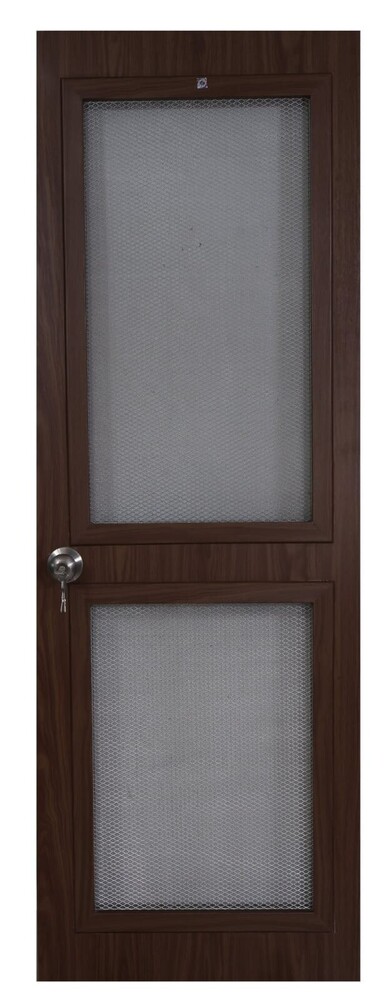 Solid PVC Wiremesh Door Laminated