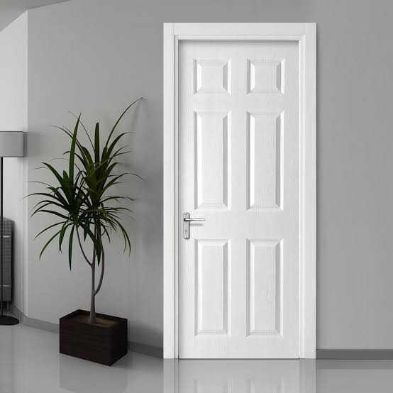 White Pvc Doors - Design: Plain