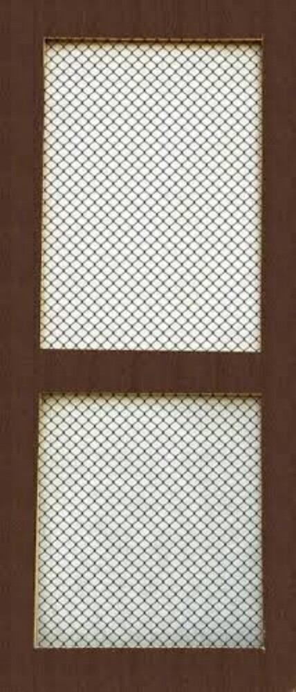 Solid PVC Wiremesh Door Laminated