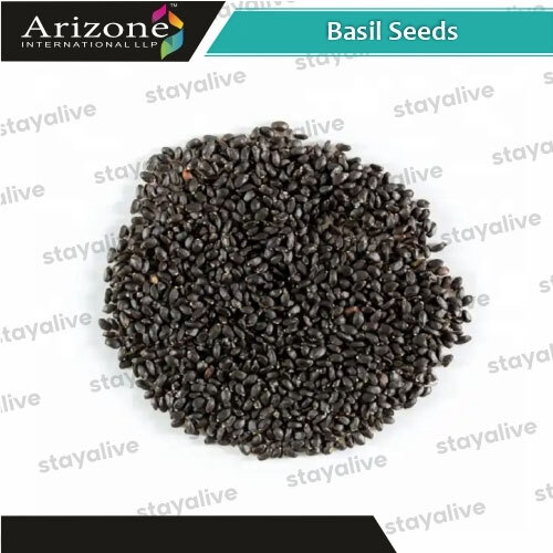 Natural Basil Seeds - Color: Black