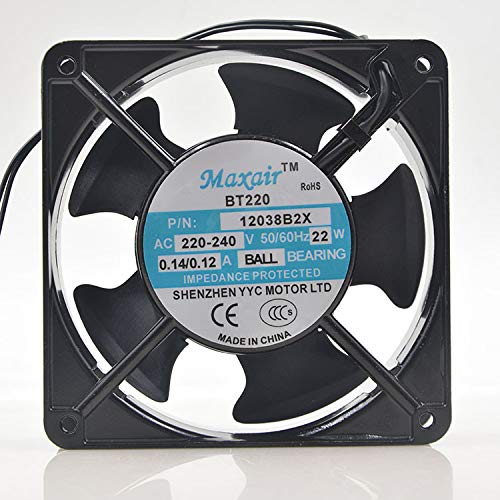 MAXAIR BT12038B2X 220V AC 0.14A 22W 12cm 12038 Cooling Fan