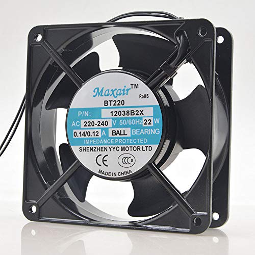 MAXAIR BT12038B2X 220V AC 0.14A 22W 12cm 12038 Cooling Fan