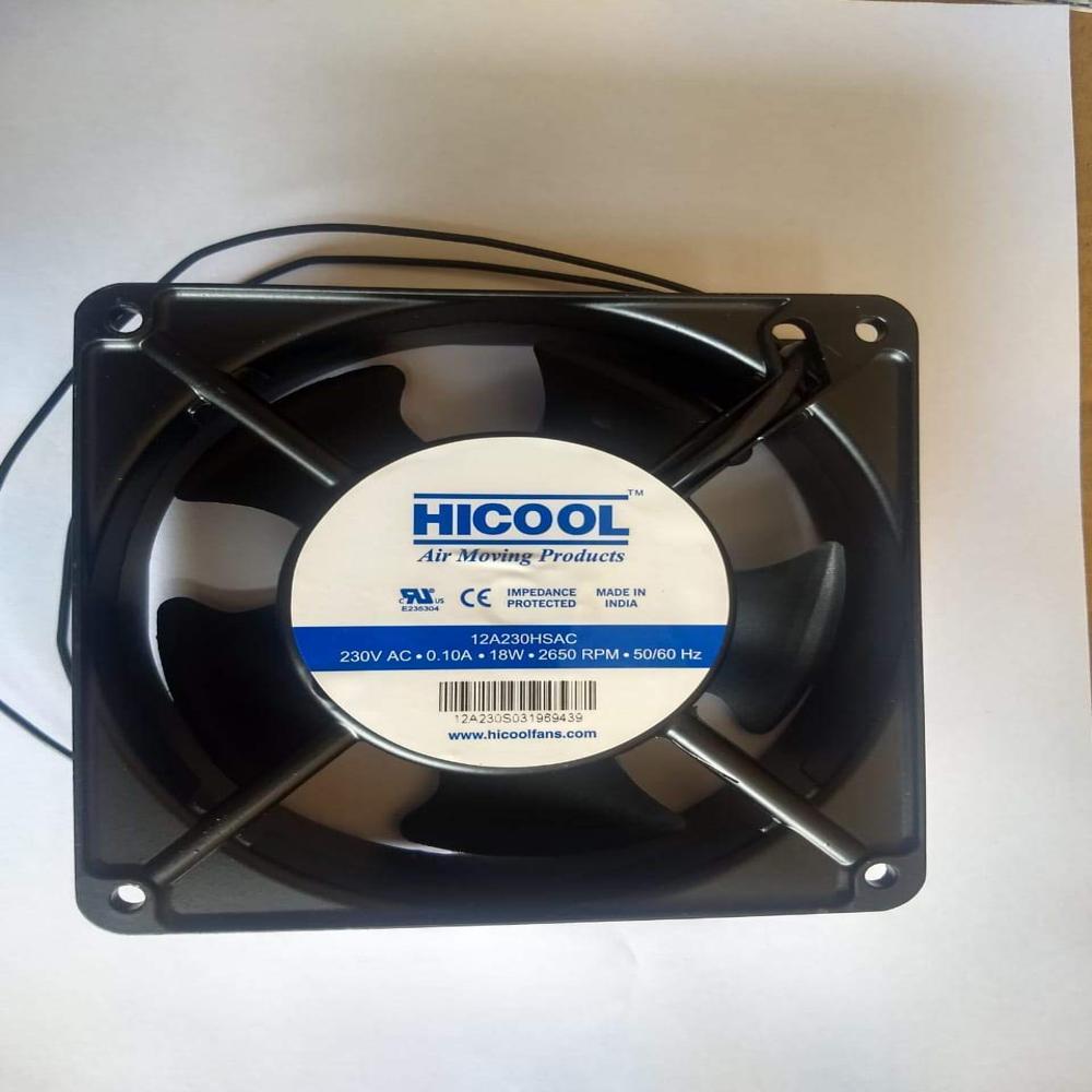 Hicool Ac Axial Fan 12a230hsac (12 X 12 Cm) Penals - Color: Black