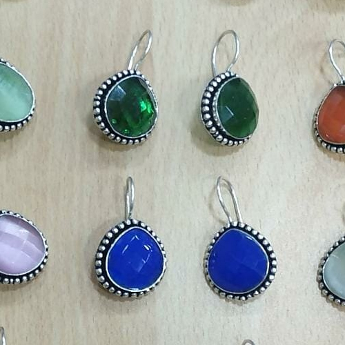 Gemstone Hanging Earrings