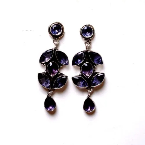 Sapphire Gemstone Designer Earrings