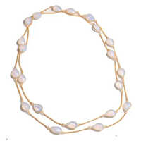 Opalite Gemstone Gold Plated Women Necklace