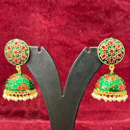 Kundan Meenakari Earrings
