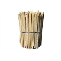 Polished Square Bamboo Kulfi Stick - Color: Brown