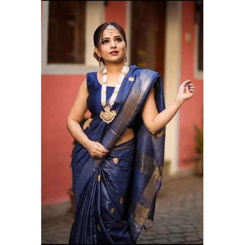 Purple Color Digital Embroidery Saree - Feature: Washable