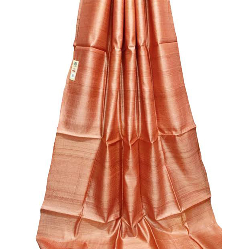 Ladies Pure Tussar Desi Silk Saree - Color: Pink