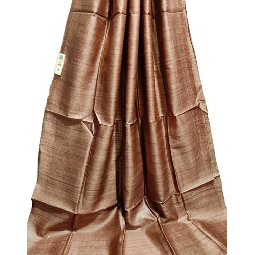 Ladies Pure Tussar Desi Silk Saree - Color: Pink