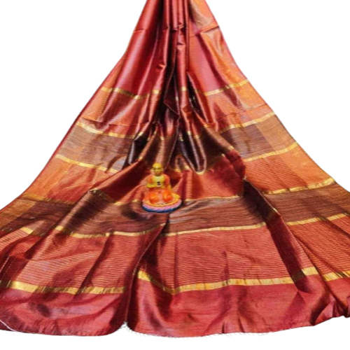 Ladies Pure Tussar Staple Silk Saree