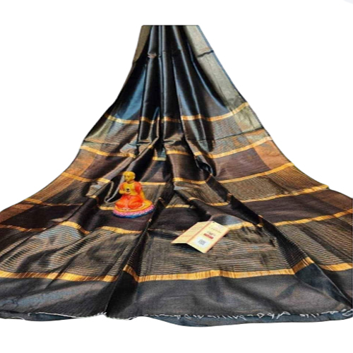 Pure Tussar Staple Silk Saree