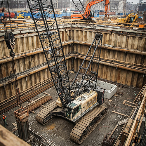 Heavy Lifting Crawler Crane Rental