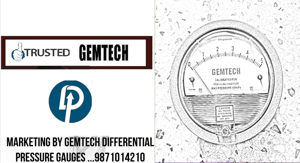 Popular Cities GEMTECH Differential Pressure Gauge Wholesalers for Mumbai