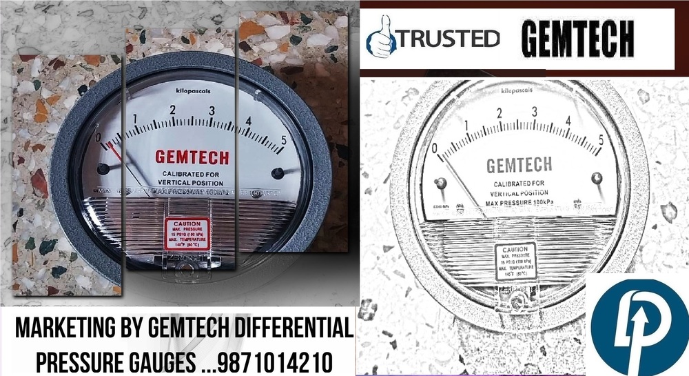 Popular Cities GEMTECH Differential Pressure Gauge Wholesalers for Mumbai