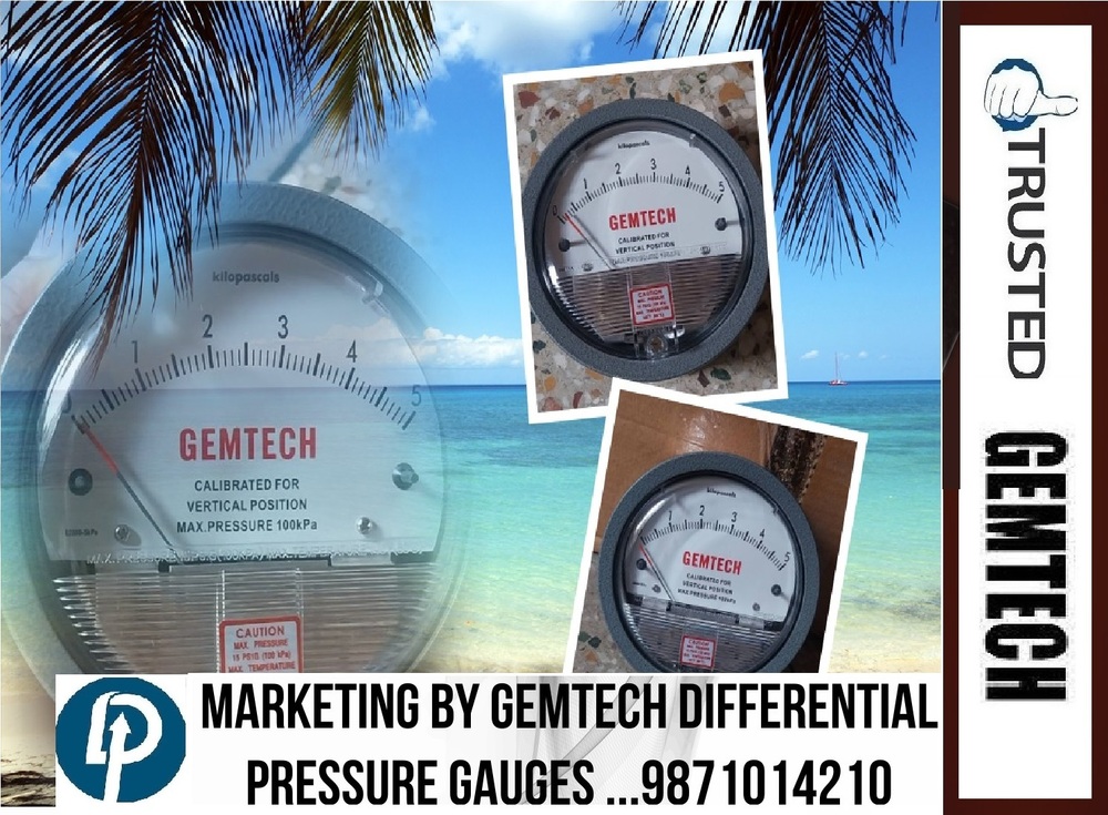 Popular Cities GEMTECH Differential Pressure Gauge Wholesalers for Chennai