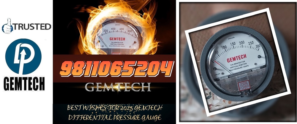 Popular Cities GEMTECH Differential Pressure Gauge Wholesalers for Chennai