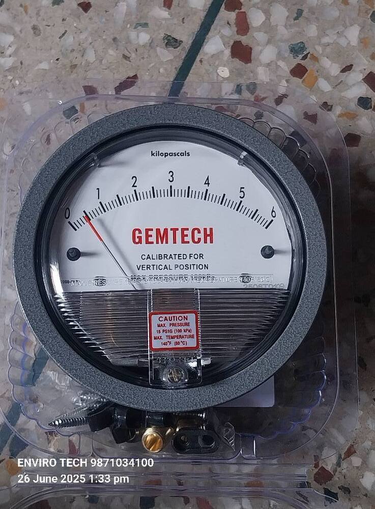 GEMTECH DIFFERENTIAL PRESSURE GAUGE From Kokar Industrial Area Ranchi Jharkhand