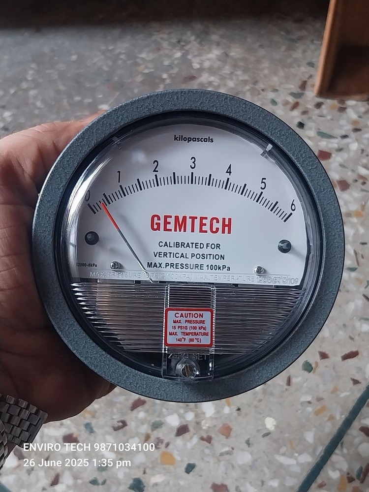 GEMTECH DIFFERENTIAL PRESSURE GAUGE From Kokar Industrial Area Ranchi Jharkhand