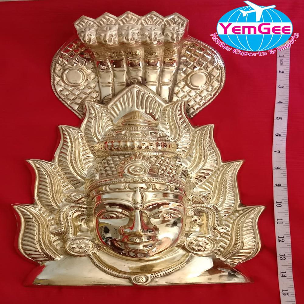 Brass Varalakshmi Amman Face - Color: Gold