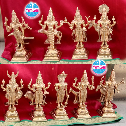 Panchaloha Navagraham - Features: High Quality