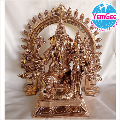 Panchaloha Sri Maha Vallabha Vinayagar Idol - Color: Golden