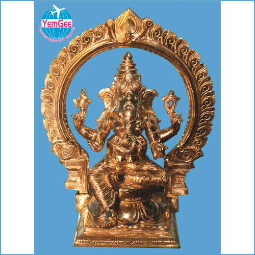 Panchaloha Ganesh - Color: Golden