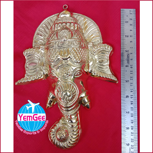 Panchaloha Ganesha Face - Color: Silver