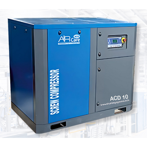 100 Hp Direct Drive Screw Air Compressor - Color: Grey