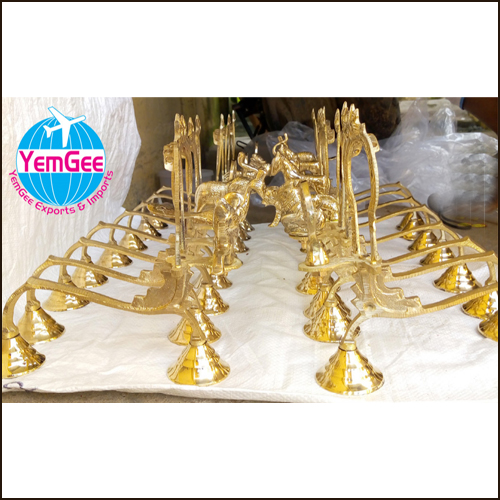 Brass Temple Aarathies - Color: Golden