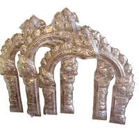 Brass Sheet Prabhavali And Thiruvachi - Color: Golden