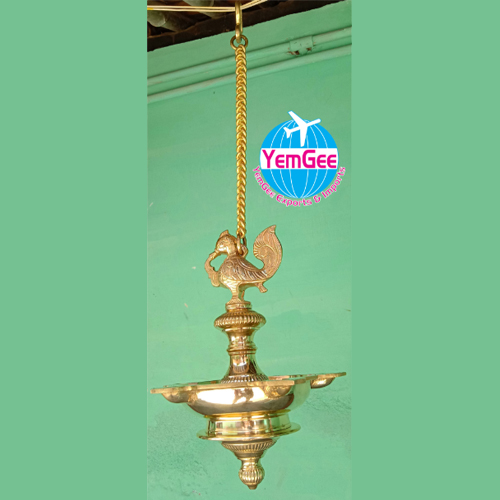 Brass Hanging Lamp - Color: Golden