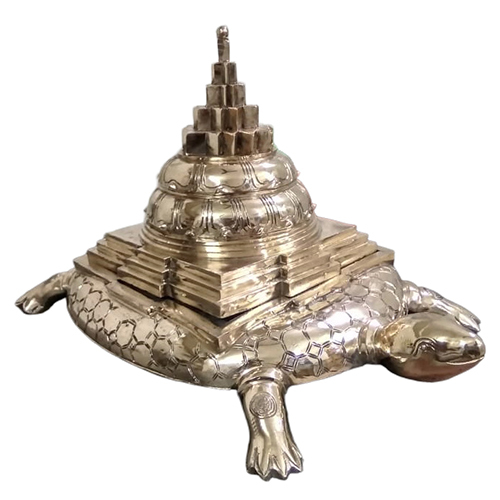 Brass Meru Shree Yantra - Color: Golden