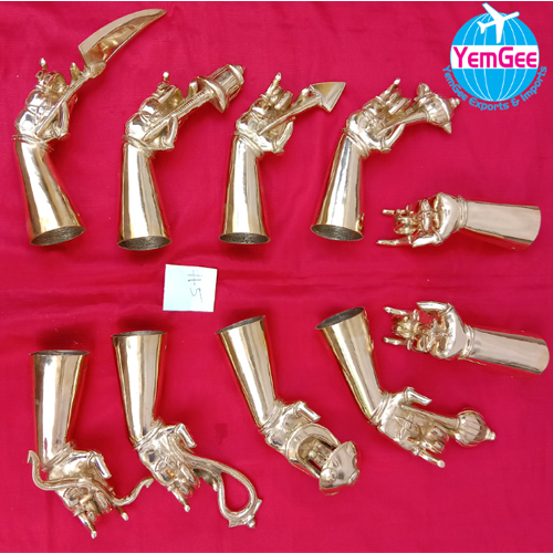Brass Leg Band Astapadam - Color: Golden