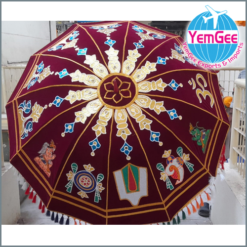 Designer Print Temple Umbrella