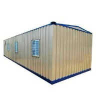 Prefabricated Labour Camp - Mild Steel Structure, White Exterior, Steel Doors, Alloy Aluminum Sliding Windows, Versatile For Offices, Shops, Guard Houses, Living Areas