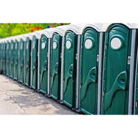Readymade Portable Toilet - Color: White Green